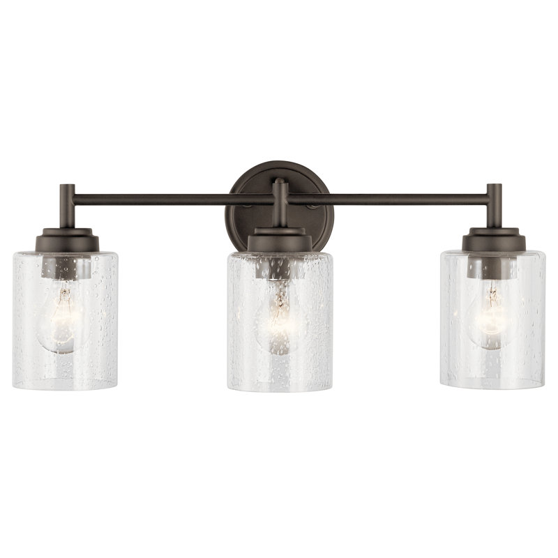 Winslow 21.5" Bronze and Black 3-Light Wall Sconce