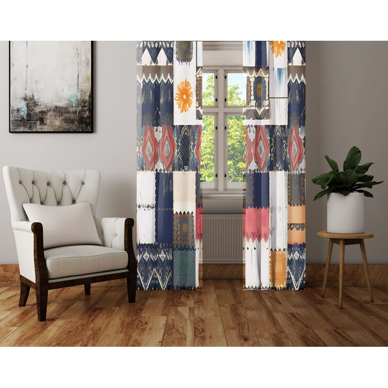 Rideau en polyester Birgith, L 40 po x L 82 po