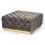 90cm Wide Velvet Tufted Square Solid Colour Cocktail Ottoman-1112306412