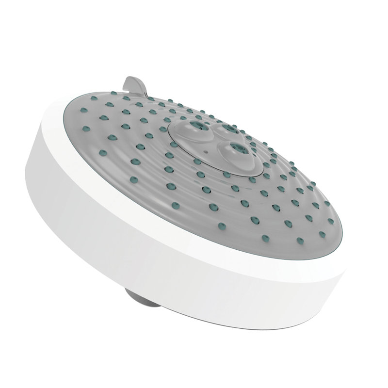 Multi Function Fixed Shower Head, Matte White
