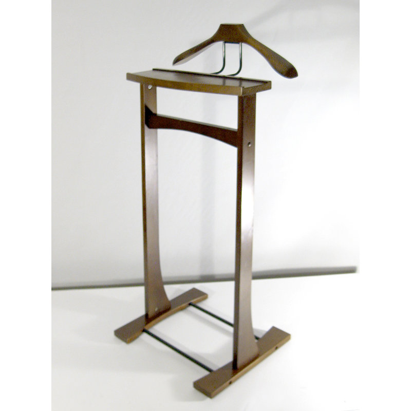 Freestanding Valet Stand, Medium Walnut