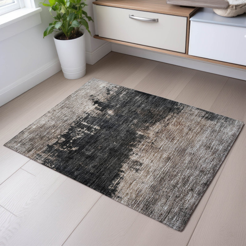 Premium Machine Washable Jessie AMF1215 Abstract Rug, Rectangle 1'8" x 2'6"