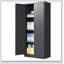 Armoire de rangement en métal 71 po, armoire à outils en acier verrouillable-1219998195