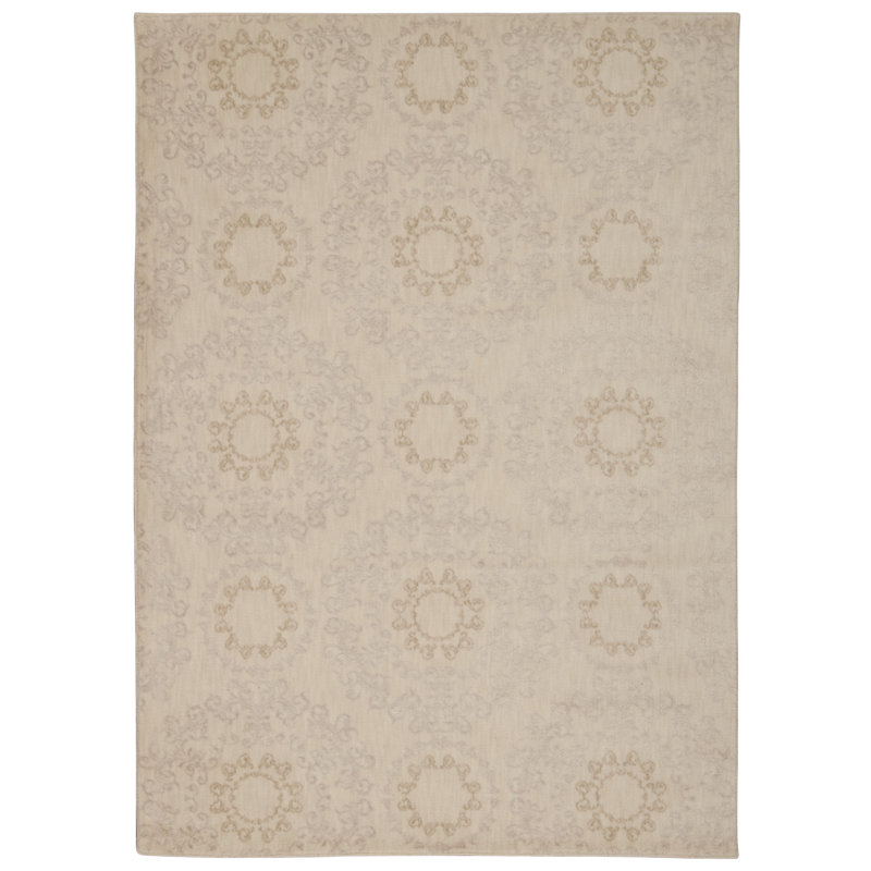 Tapis de zone ivoire Fonzo, Rectangle 7 pi 9 po x 10 pi 10 po