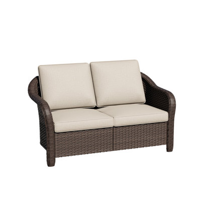 Polyethylene (PE) Wicker Outdoor Patio Loveseat