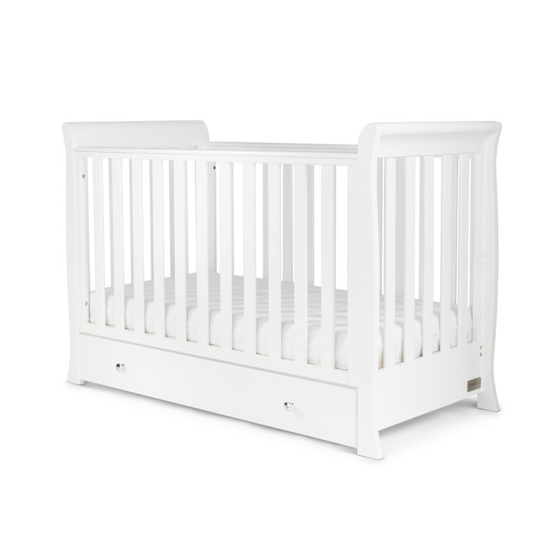 Snowdon 4 in 1 Mini Cot Bed and Premium Sprung Mattress  - White