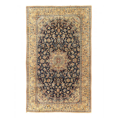 Tapis unique en laine et soie 5 pi 5 po x 8 pi 9 po Restrepo
