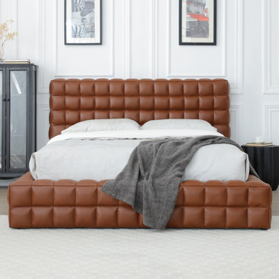 Livia Vegan Leather Upholstered Bed Fram