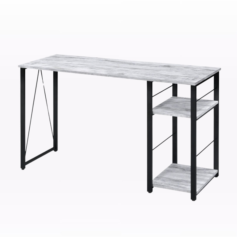 Ramp desk with finish, Antique White