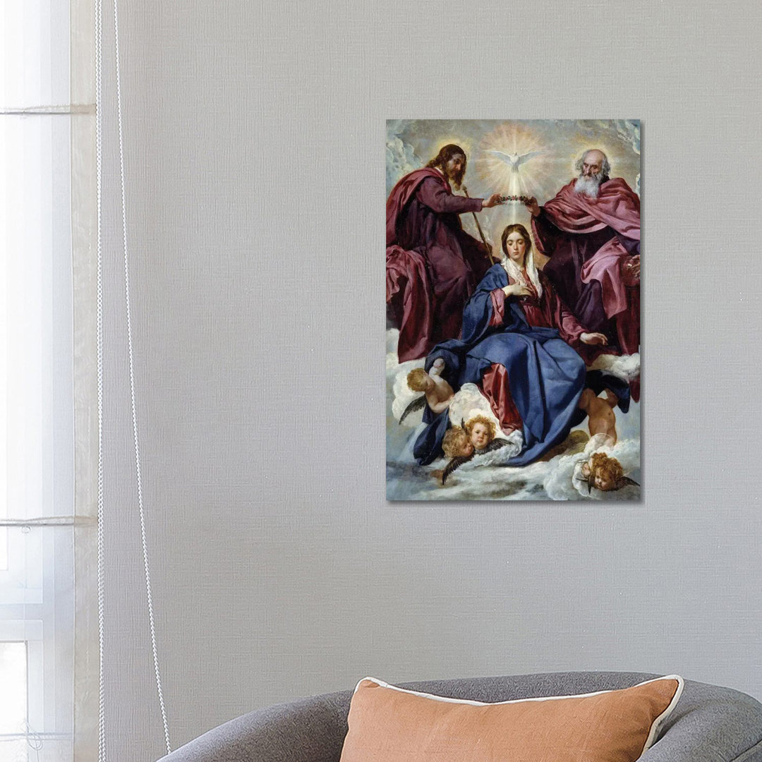 The Coronation Of The Virgin, 1645 by Diego Rodriguez De Silva Y Velazquez - Wrapped Canvas Print