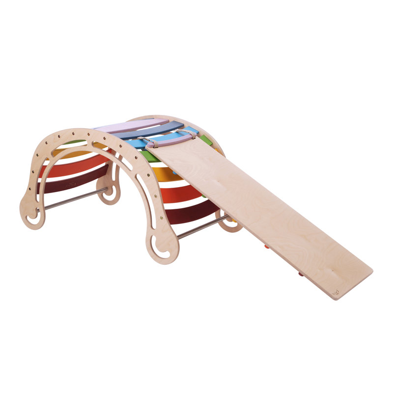 KateHaa 60cm W Wood Climber, Rainbow