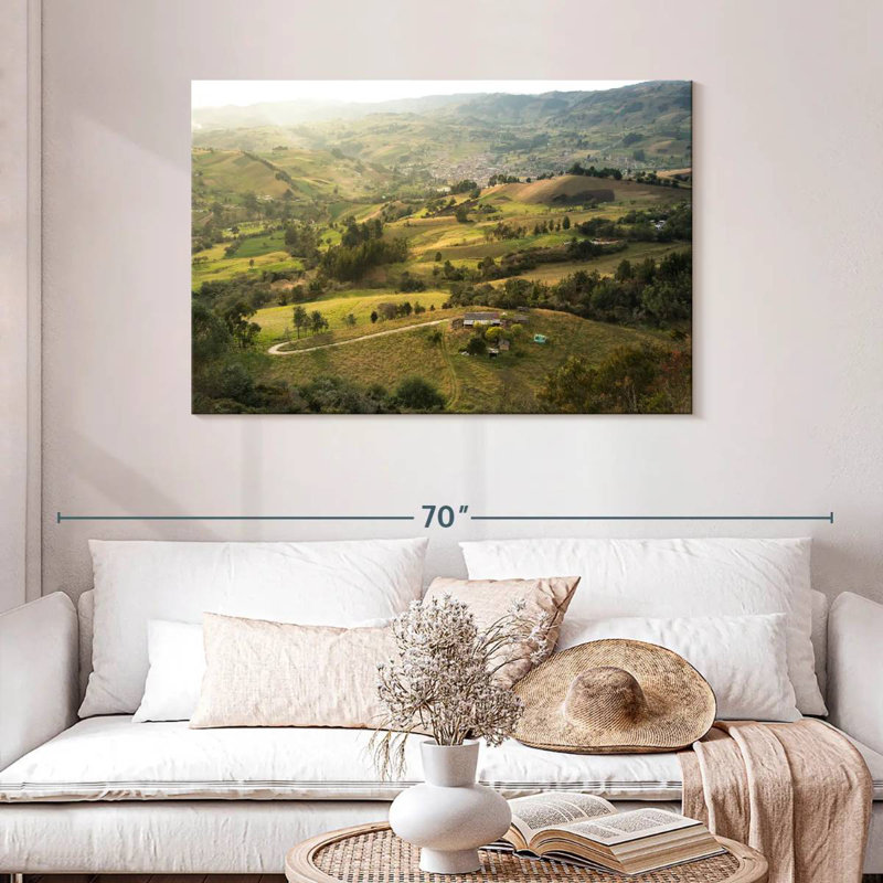 Alvord Colombia Valley Green Fields, 30" H x 45" W