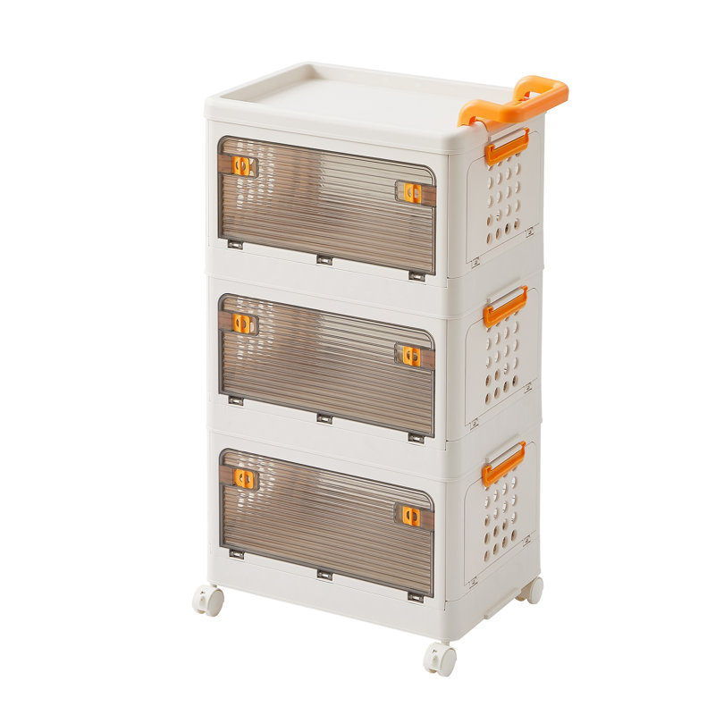 Aarn Plastic with Lids 3 Tier, 3 Pieces Stackable for Storage, with Lids