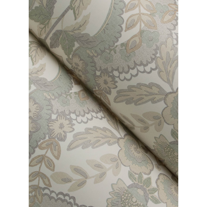 Papier peint damassé Collins, Gris