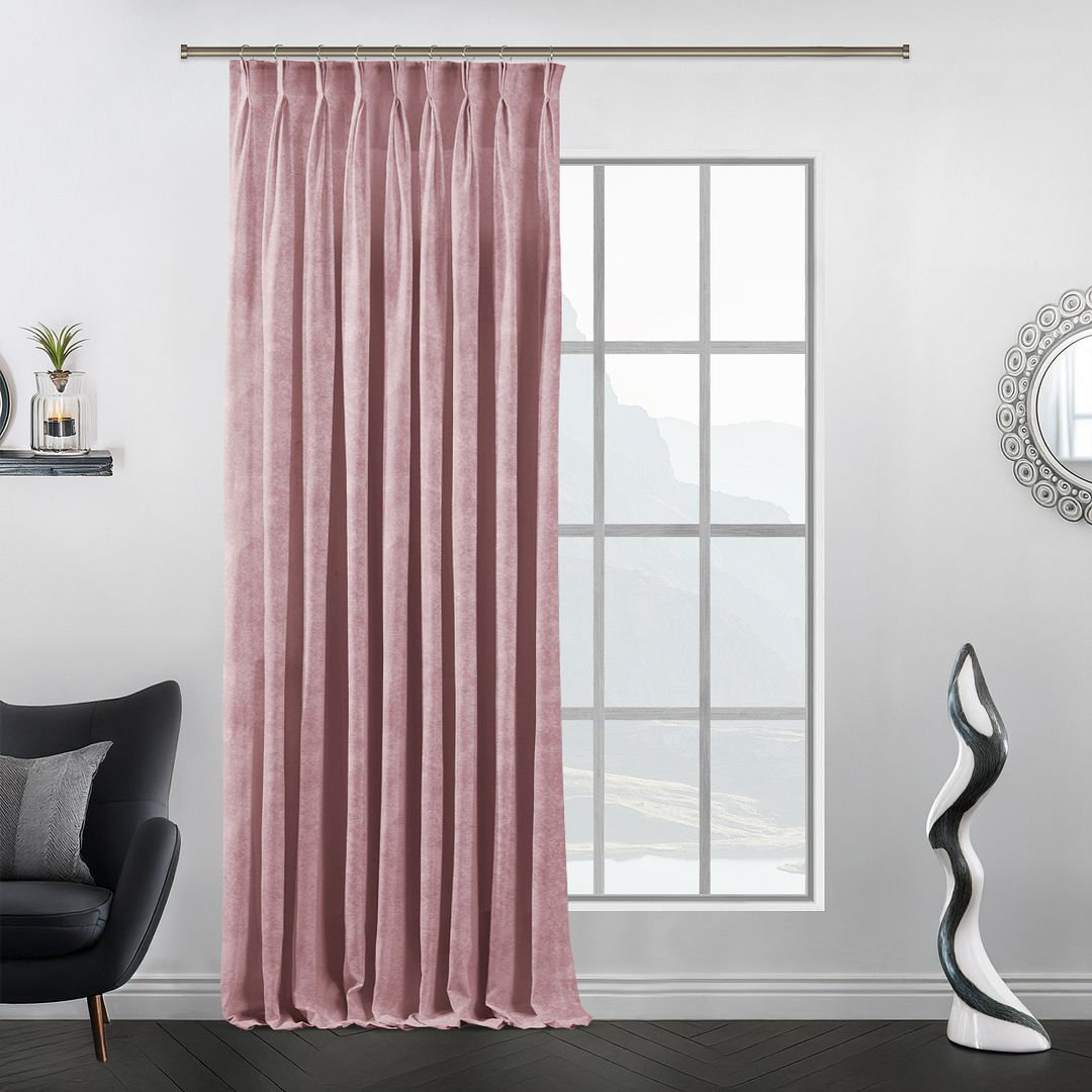 Room Darkening Pinch Pleat Single Curtain Panel Panel