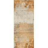 Whimsical R Hand Knotted Wool Abstract Area Rug in Beige/Ivory/Brown