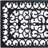 17" X 41" Black Scrollwork Outdoor Rubber Door Mat