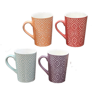 Ensemble de tasses grandes à café 4 pièces
