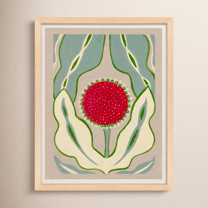 «Enette Magical Poppy 2» par Andrea Stokes - impression d'un seul cadre, H 20 po x l 16 po x P 1,25 po