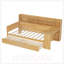 Lit de jour simple en bois avec tablettes de rangement, lit multifonctionnel avec 2 tiroirs et bureau d'étude-1567263208-1567263214