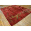 Hand Knotted Pile Red / Rust Wool Antique 1920s Rectangle Chinese Art Deco Rug