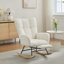Chaise berçante rembourrée avec dossier haut Modern Nursery-1637701549