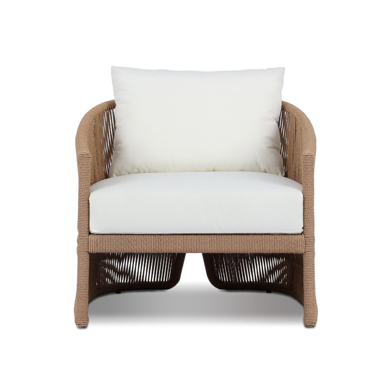 Mondira Outdoor Chair-Faux Black Hyacinth, Textured Natural