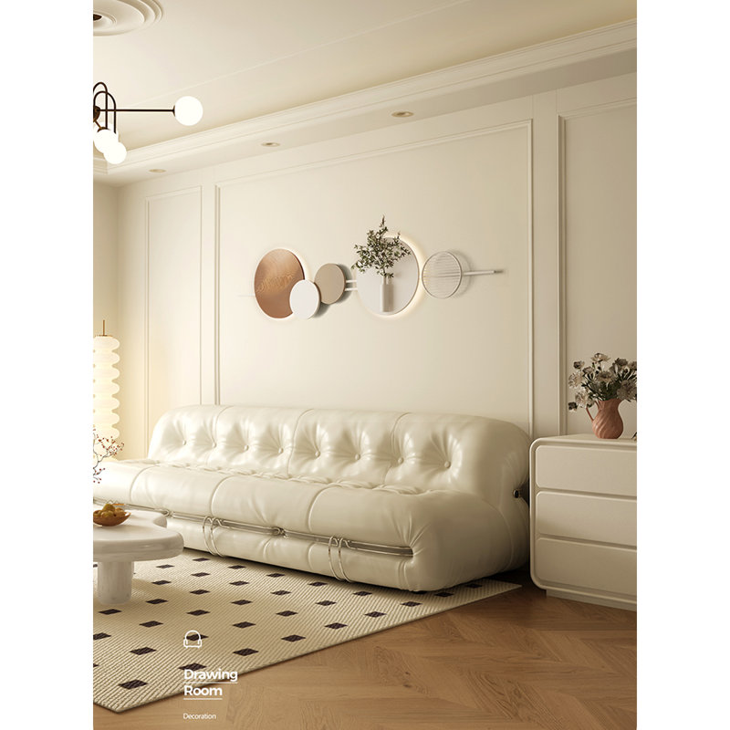 Murale de lampe horizontale en fer, H 12,99 po x l 55,12 po x P 1,18 po