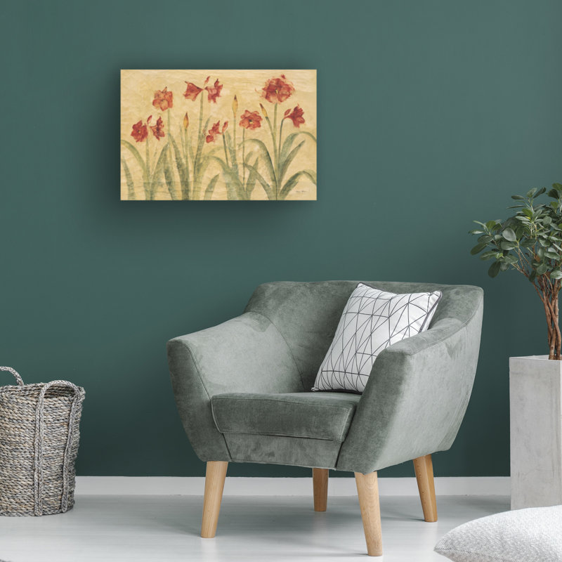 Rouleau de baryum roux, Amaryllis, H 12 po x l 19 po