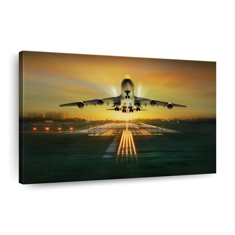 Impression sur toile, Commercial Airplanes, H 32 po x l 48 po x P 1,25 po