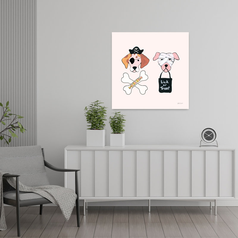 Art contemporain noir avec des animaux, H 24 po x l 24 po