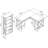 Huckins 3 Piece Credenza Desk Office Set-415870256