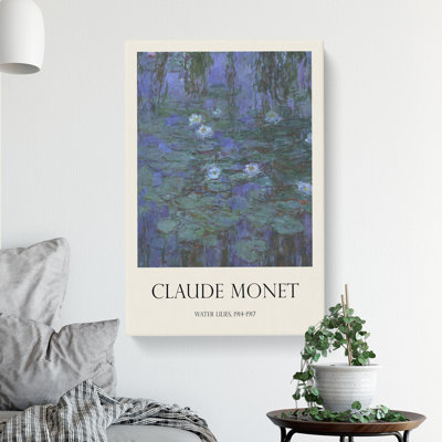 Water Lilies Lily Pond Vol.13 by Claude Monet - Wrapped Canvas