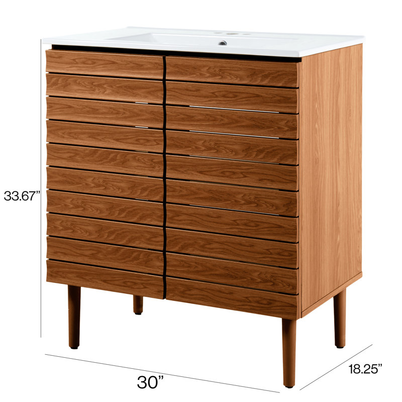 Ensemble de meuble-lavabo simple 30 po Aubert, Brun