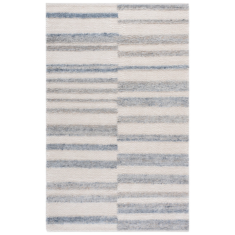 Natura 231 Hand Loomed 60% Wool; 30% Pet Yarn; 10% Cotton Abstract Rug, Rectangle 5' x 8'
