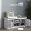 Banc de rangement pour chaussures avec coussin, armoire d'entrée moderne en MDF pour la maison
