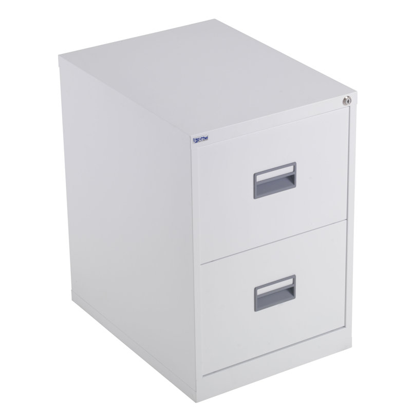 46.5cm Wide 2 -Drawer Steel File Cabinet, White