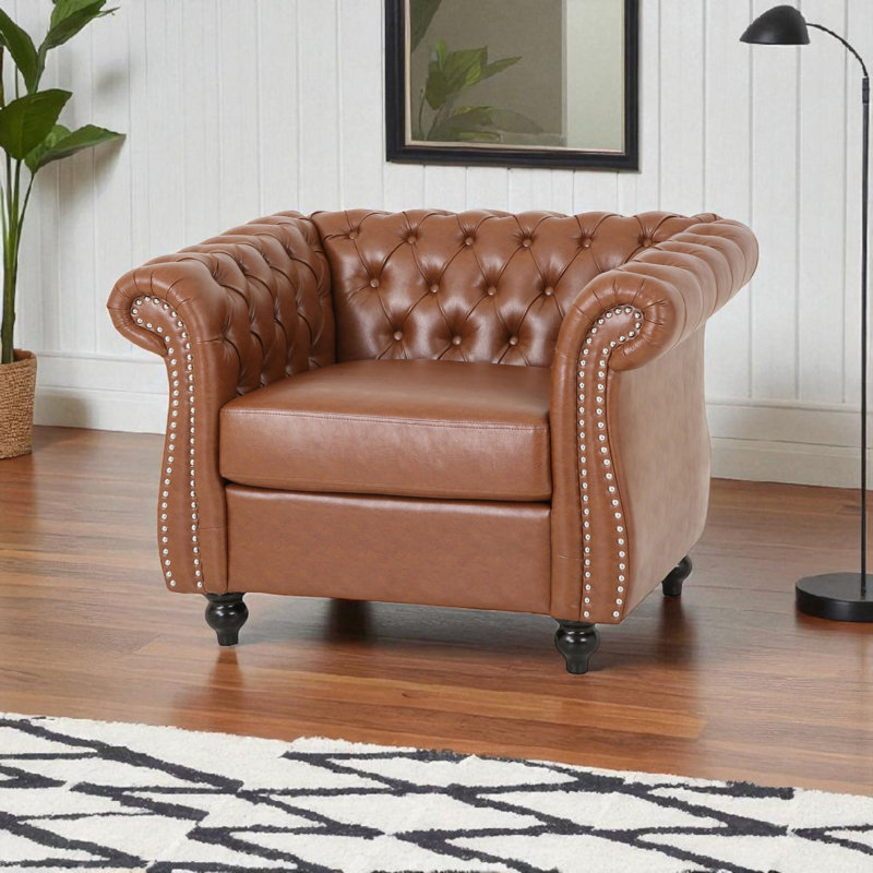 Fauteuil chesterfield capitonné l 39,48 po