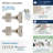 Full Overlay Frameless Soft Close Euro Concealed Cabinet Hinge - 1 Pair