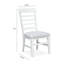 Chaise d'appoint blanche rembourrée-116488700