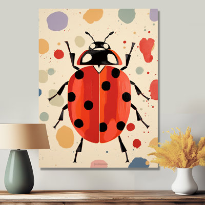 Art rétro, coccinelle, rétro, insectes et insectes