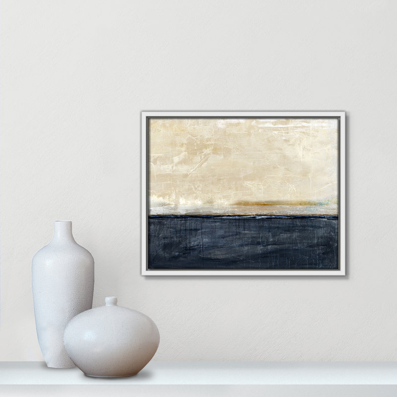 «Better Days» - Version paysage par Denise Brown, Toile avec cadre, L 15,5 po x H 12,5 po, Flotteur blanc