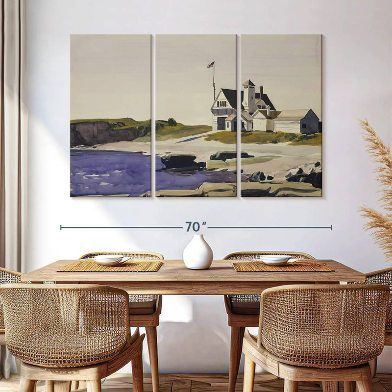 Tergel Coast Guard Station Two Lights Maine, 20" H x 33" W