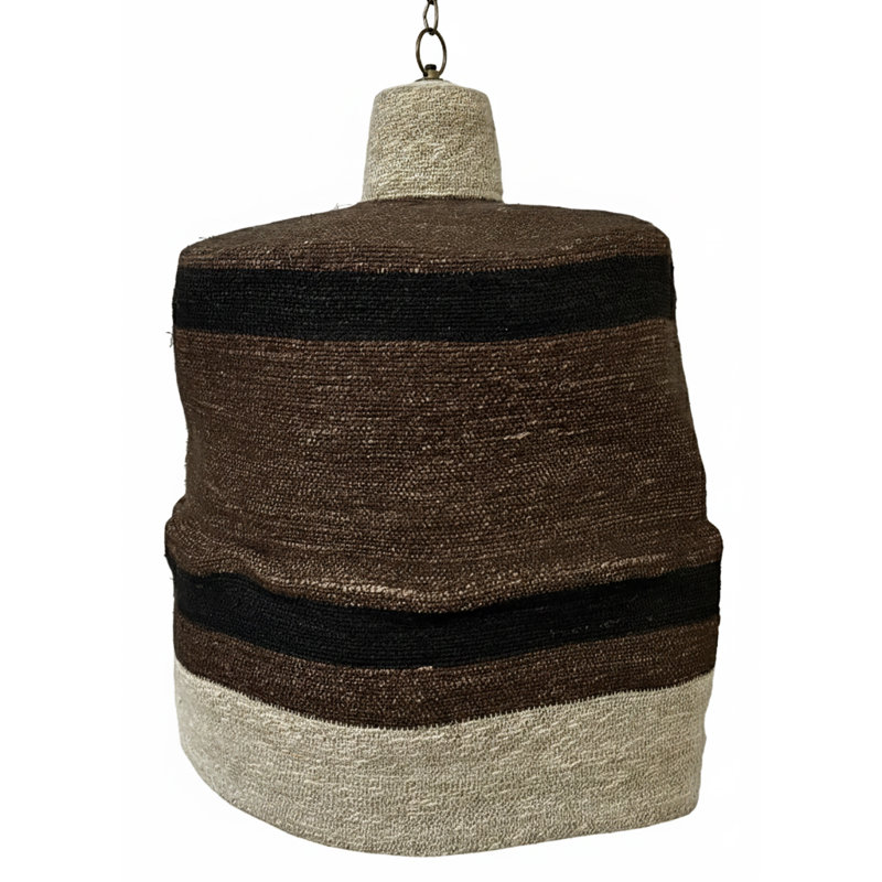 Lucena Pendant Light Multicolor, 24.5" H x 18" W x 18" D, Brown