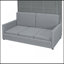 Lit escamotable double pleine grandeur avec coussin-561508859