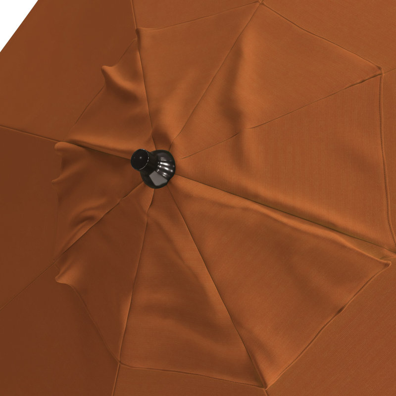 Parasol de marché 9 pi Jelks, Toile Sunbrella® tangerine