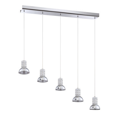 Luminaire suspendu dôme 5 lumières grappe Millenium