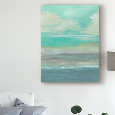 « plaine beach i », reproduction de peinture à l’acrylique sur toile tendue