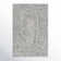 Tapis rectangulaire en polyester tissé à plat gris