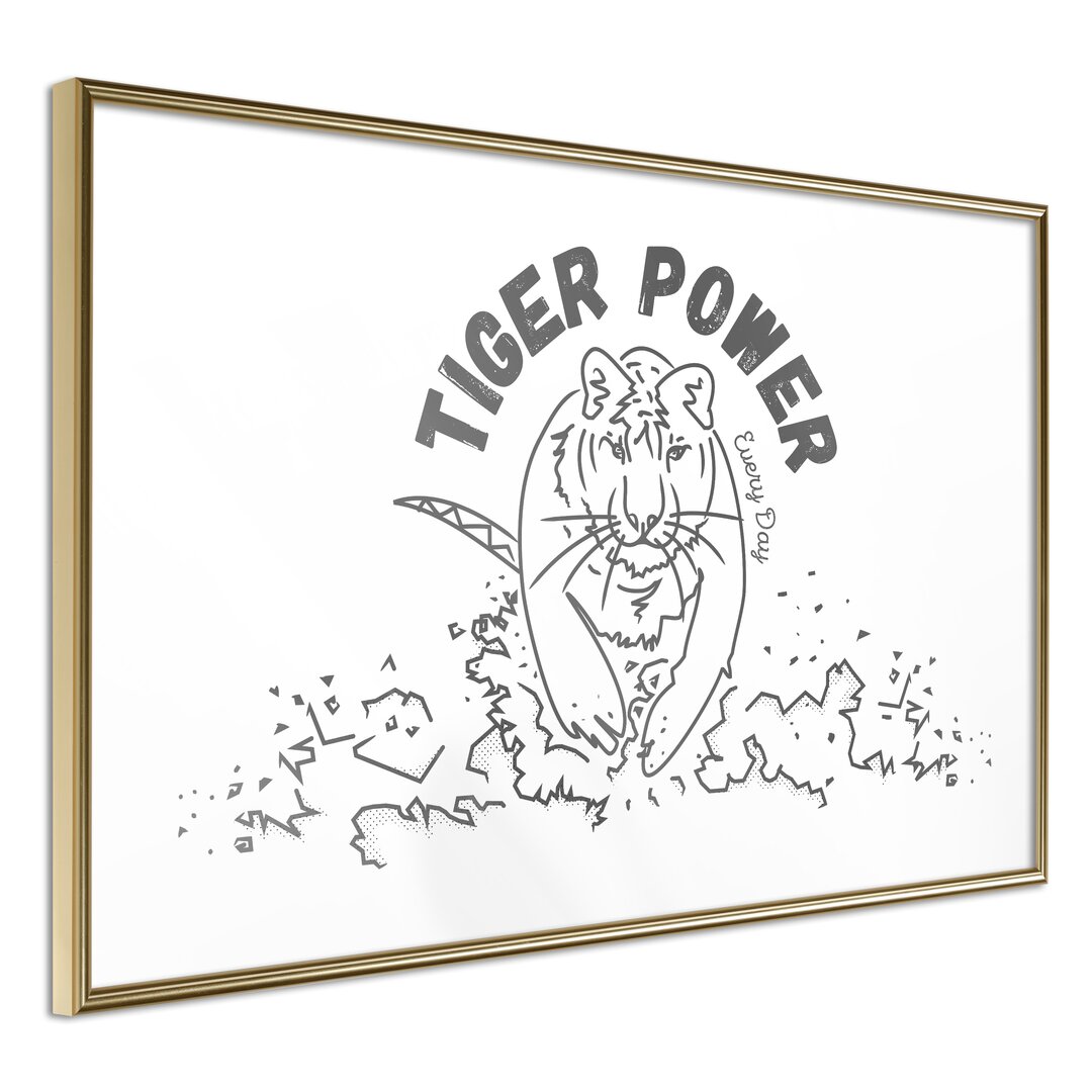 Gerahmtes Poster Inner Tiger